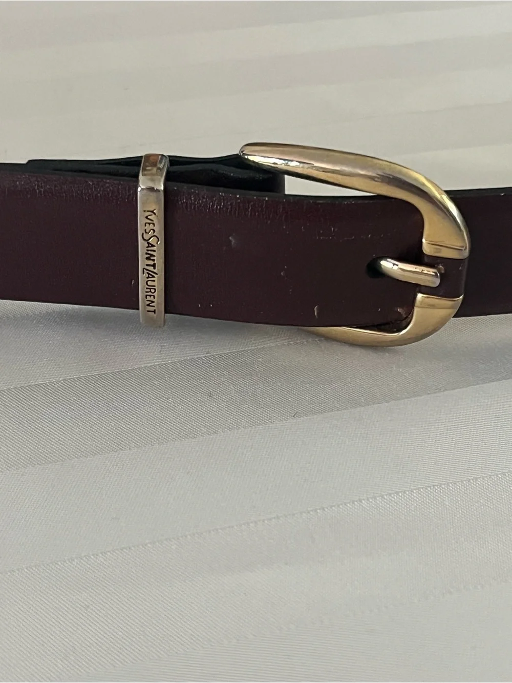 1980s Brown Yves Saint Laurent belt 38/85